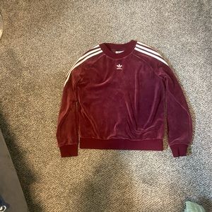 Worn once Adidas velour sweatshirt